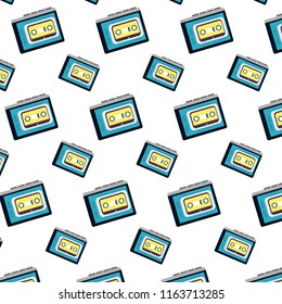 plastic cassette tape stereo background