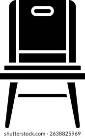 Plastic Chair vector icon. Can be used for printing, mobile and web applications.
