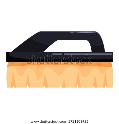 Plastic cleaning brush with ergonomic handle, perfect for scrubbing and sweeping various surfaces