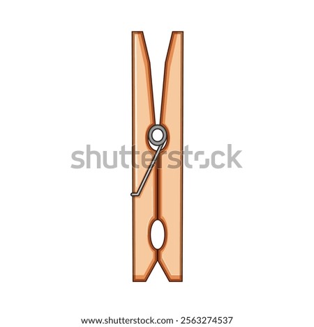 plastic clothespin cartoon. grip line, secure hold, fastener clip plastic clothespin sign. isolated symbol vector illustration