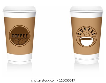 Plastic coffee cup templates