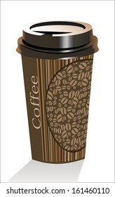 Plastic coffee cup templates