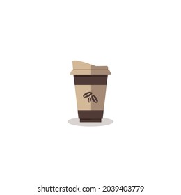 Plastic Coffee Cup  vector illustration Hot Coffee in Plastic Cup icon symbol Drink concept Plastic Cup With Lid For Coffee Shop, Take away coffee container vector Americano Pictogram Tea Sign