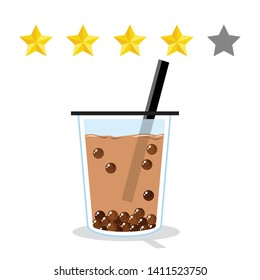 Plastic coffee-tea cup Isolated on white background. Vector illustration. - Vector
