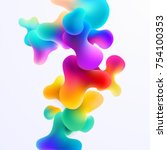 Plastic colorful shapes. Abstract background