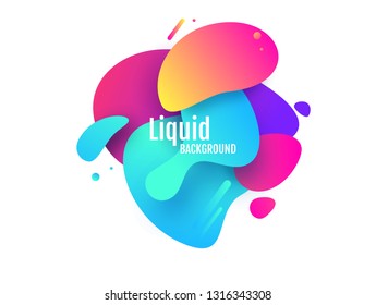 Plastic colorful shapes. Abstract background