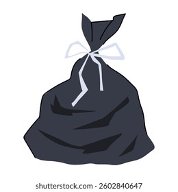 plastic compostable trash bag cartoon. compost home, kitchen gare, bin earth plastic compostable trash bag sign. isolated symbol vector illustration