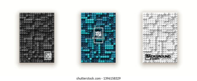Plastic construction blocks background illustration isolated on white. Plastic bricks wall design banner set. colorful cover template page banner block building constructor realistic different parts