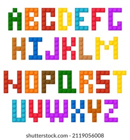 Schriftart, Buchstaben, aus Kunststoffen