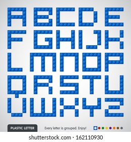 Plastic constructor (alphabet)