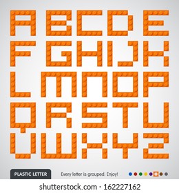 Plastic constructor (alphabet)