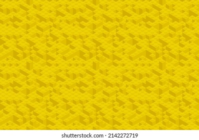 Plastic constructor game seamless pattern. Vector toy brick texture background. Perspective flat design for paper or fabric print