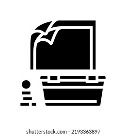 plastic container glyph icon vector. plastic container sign. isolated symbol illustration