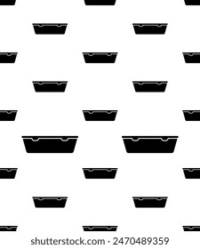 Plastic Container Icon Seamless Pattern, Food Container, Packaging Icon Vector Art Illustration