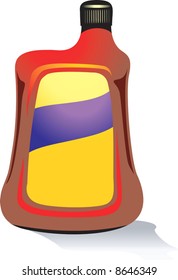 plastic container for lubricants	