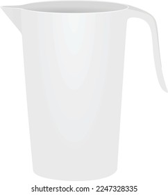 Plastic container pot. vector illustration