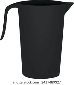 Plastic container pot. vector illustration