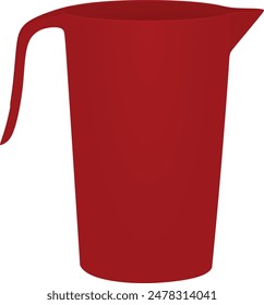 Plastic container pot. vector illustration