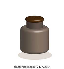 Plastic container in Vector. 
