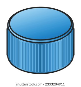 Plastic cork vector icon. Color vector icon isolated on white background plastic cork.