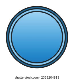 Icono de vector de corcho plástico. Icono de vector de color aislado en corcho de plástico de fondo blanco.