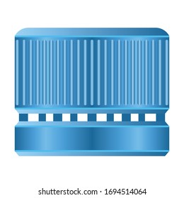 Plastic cork vector icon. Realistic vector icon isolated on white background plastic cork.