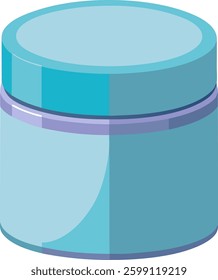 Plastic cosmetic container isolated on  vector art illustration 