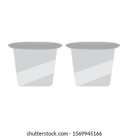 Plastic cup clip art design vector illustration image