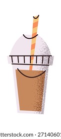 Plastic cup for coffee drink