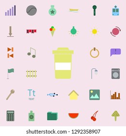 plastic cup for coffee icon. color web icons universal set for web and mobile