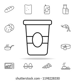 plastic cup of coffee icon. Food icons universal set for web and mobile