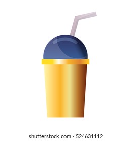 plastic cup dome icon vector illustration graphic design