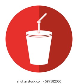 plastic cup drink cola shadow