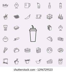 plastic cup icon. Fast food icons universal set for web and mobile