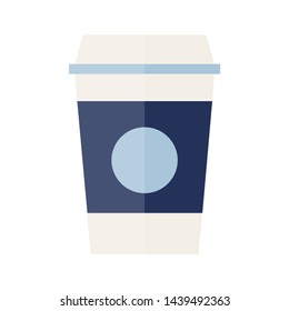 plastic cup icon. flat illustration of plastic cup vector icon for web