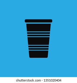 plastic cup icon vector