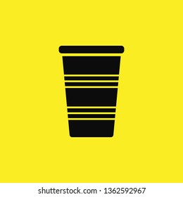 Plastic Cup Icon Vector