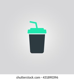 plastic cup icon. plastic cup vector. plastic cup sign