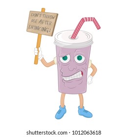 Plastic cup illustration