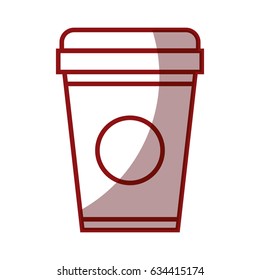 plastic cup isolated icon