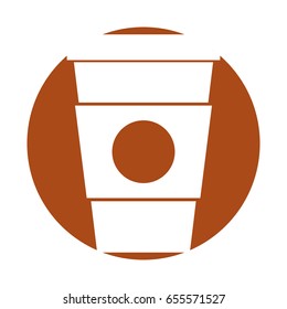plastic cup isolated icon