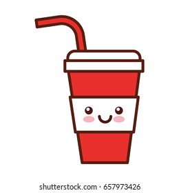 plastic cup kawaii character