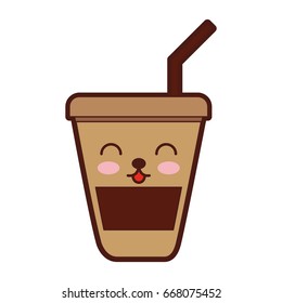 plastic cup kawaii character