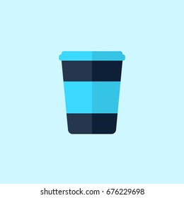 plastic cup or paper cup vector icon