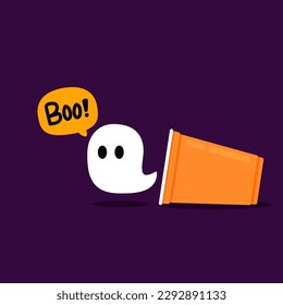 Plastic cup. Party cup isolated. background, vector illustration. Halloween beer cup vector. Beer pong. Halloween Plastic cup. Cute ghost cartoon vector.