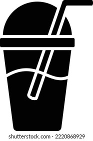 Plastic Cup vector icon. Can be used for printing, mobile and web applications.