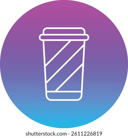 Plastic Cup vector icon. Can be used for printing, mobile and web applications.