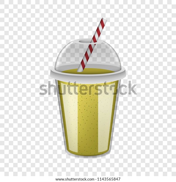 Download Plastic Cup Yellow Smoothie Mockup Realistic Stock Vector Royalty Free 1143565847
