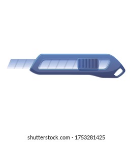 Plastikschneider-Symbol. Cartoon des Plastikschneiders, Vektorsymbol für Webdesign einzeln auf weißem Hintergrund