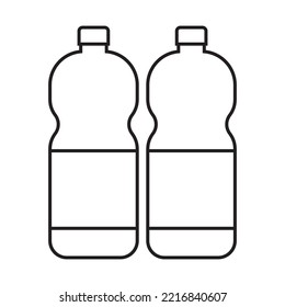 plastic drink bottle icon vector illustration